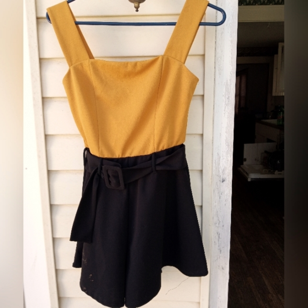 Restless heart sz.S yellow/ black